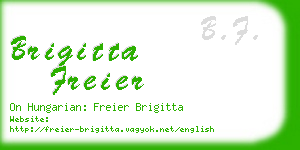 brigitta freier business card